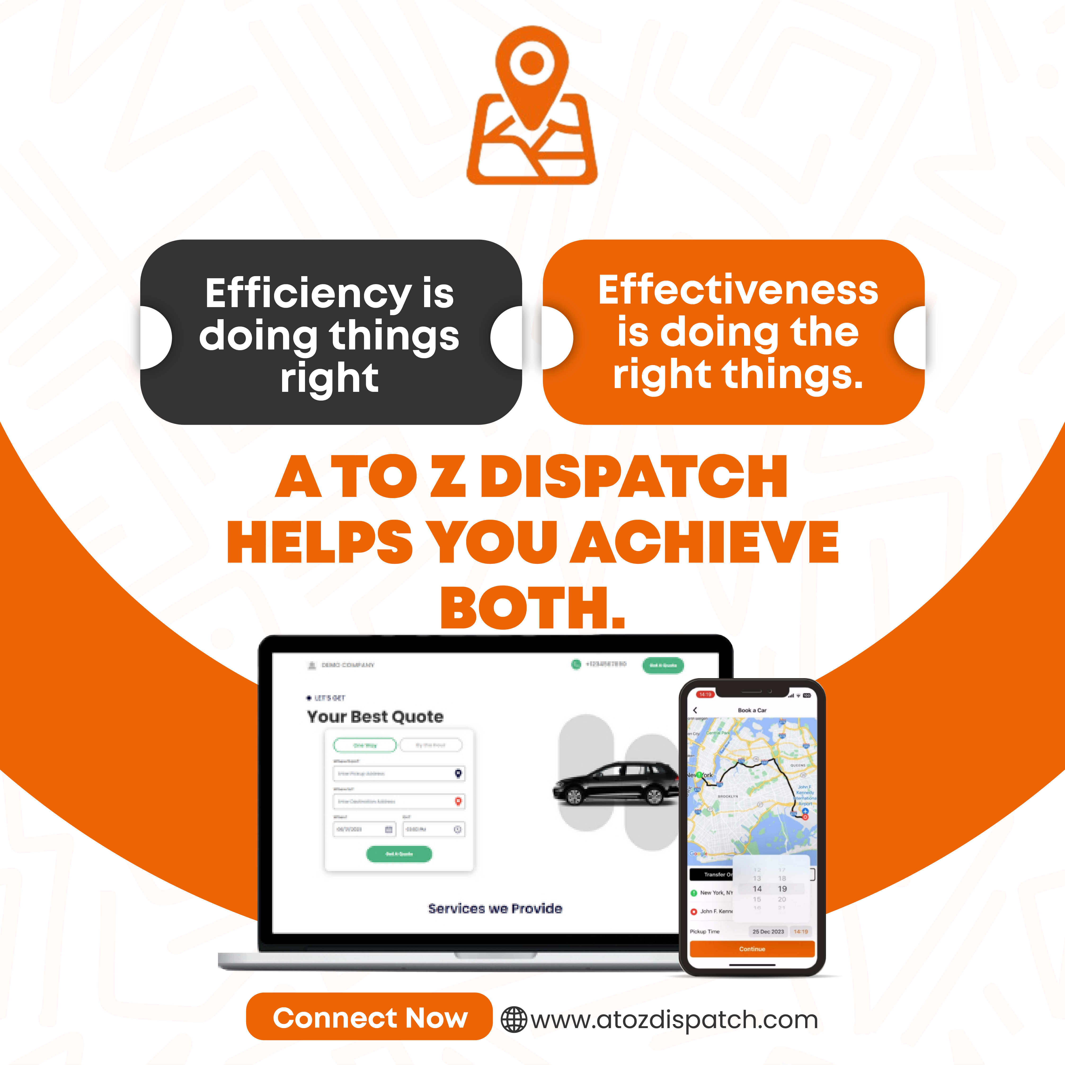 screenshot of A2Z Dispatch